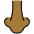 Nose Medium Dark Skin Tone Emoji from OpenMoji Set
