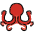 Octopus Emoji from OpenMoji Emoji Set