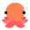 Octopus Flat Emoji from Fluent Emoji Flat Set