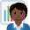 Office Worker Dark Skin Tone Emoji from Twemoji Set