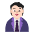 Office Worker Flat Light Emoji from Fluent Emoji Flat Set