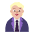 Office Worker Flat Medium Light Emoji from Fluent Emoji Flat Set