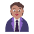 Office Worker Flat Medium Emoji from Fluent Emoji Flat Set