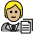 Office Worker Medium Light Skin Tone Emoji from OpenMoji Set