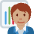 Office Worker Medium Skin Tone Emoji from Twemoji Set