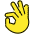 Ok Hand Emoji from OpenMoji Set