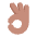 Ok Hand Flat Medium Emoji from Fluent Emoji Flat Set