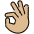 Ok Hand Medium Light Skin Tone Emoji from OpenMoji Set