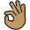 Ok Hand Medium Skin Tone Emoji from OpenMoji Set