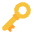 Old Key Flat Emoji from Fluent Emoji Flat Set