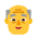 Old Man Flat Default Emoji from Fluent Emoji Flat Set