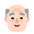 Old Man Flat Light Emoji from Fluent Emoji Flat Set