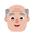 Old Man Flat Medium Light Emoji from Fluent Emoji Flat Set