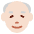 Old Man Light Skin Tone Emoji from Twemoji Set