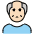 Old Man Light Skin Tone Emoji from OpenMoji Set
