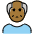 Old Man Medium Dark Skin Tone Emoji from OpenMoji Set