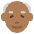 Old Man Medium Dark Skin Tone Emoji from Twemoji Set