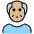Old Man Medium Light Skin Tone Emoji from OpenMoji Set