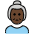 Old Woman Dark Skin Tone Emoji from OpenMoji Set