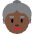 Old Woman Dark Skin Tone Emoji from Twemoji Set