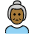 Old Woman Medium Dark Skin Tone Emoji from OpenMoji Set