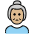 Old Woman Medium Light Skin Tone Emoji from OpenMoji Set
