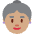 Old Woman Medium Skin Tone Emoji from Twemoji Set