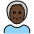 Older Person Dark Skin Tone Emoji from OpenMoji Set