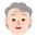 Older Person Flat Light Emoji from Fluent Emoji Flat Set