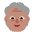 Older Person Flat Medium Emoji from Fluent Emoji Flat Set
