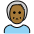 Older Person Medium Dark Skin Tone Emoji from OpenMoji Set
