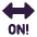 On! Arrow Flat Emoji from Fluent Emoji Flat Set