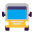 Oncoming Bus Flat Emoji from Fluent Emoji Flat Set