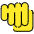 Oncoming Fist Emoji from OpenMoji Set