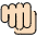 Oncoming Fist Light Skin Tone Emoji from OpenMoji Set