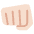 Oncoming Fist Light Skin Tone Emoji from Twemoji Set