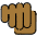 Oncoming Fist Medium Dark Skin Tone Emoji from OpenMoji Set