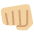 Oncoming Fist Medium Light Skin Tone Emoji from Twemoji Set