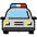 Oncoming Police Car Emoji from OpenMoji Set