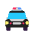 Oncoming Police Car Flat Emoji from Fluent Emoji Flat Set