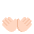 Open Hands Flat Light Emoji from Fluent Emoji Flat Set