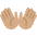 Open Hands Medium Skin Tone Emoji from Twemoji Set