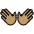 Open Hands Medium Skin Tone Emoji from OpenMoji Set