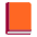 Orange Book Flat Emoji from Fluent Emoji Flat Set