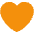 Orange Heart Emoji from Twemoji Set