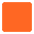 Orange Square Flat Emoji from Fluent Emoji Flat Set