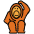 Orangutan Emoji from OpenMoji Emoji Set
