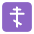 Orthodox Cross Flat Emoji from Fluent Emoji Flat Set