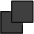 Overlapping Black Squares Emoji from OpenMoji Set