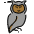 Owl Emoji from OpenMoji Set